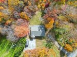 Drone view of property
